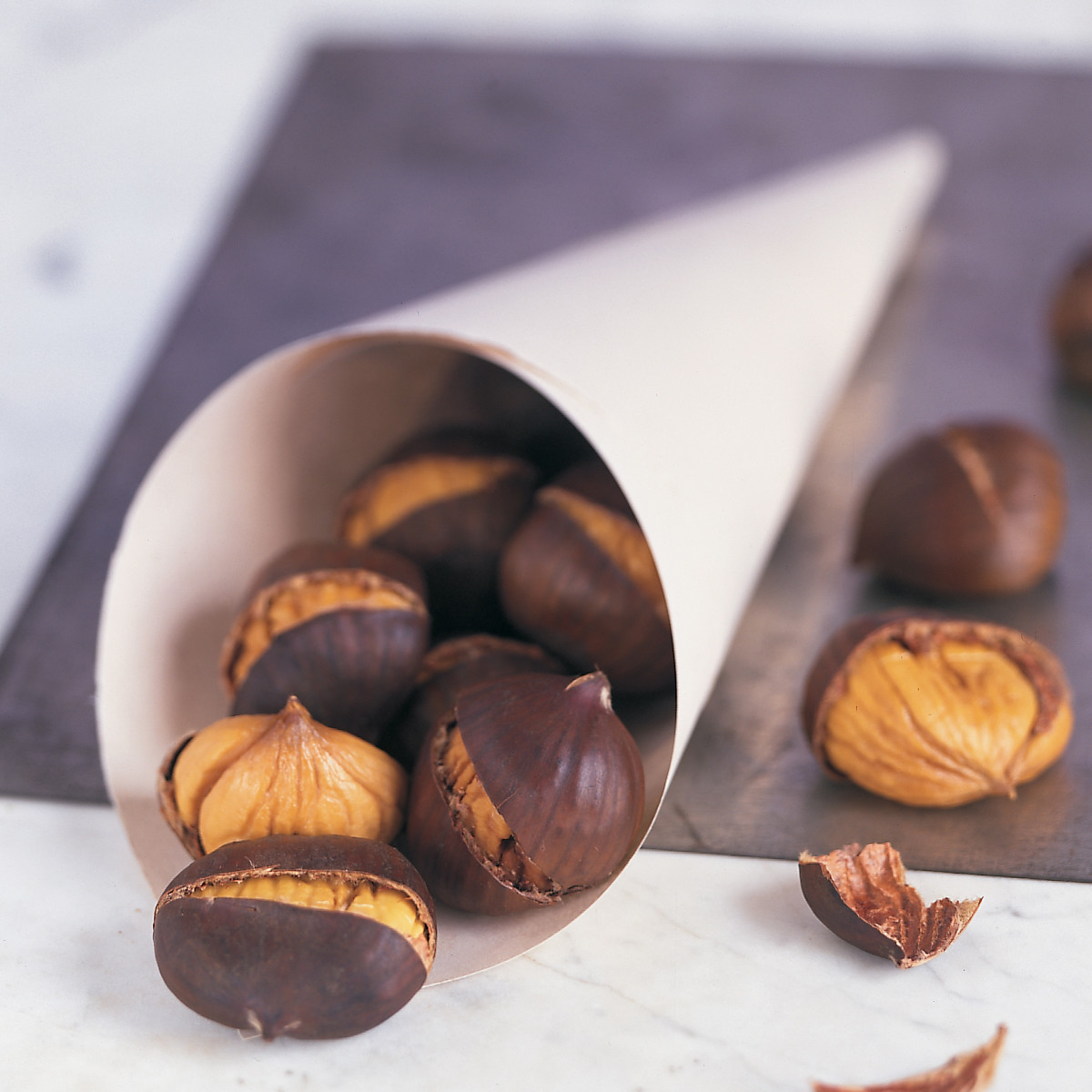 The recipe for roasted chestnuts The recipe for roasted chestnuts